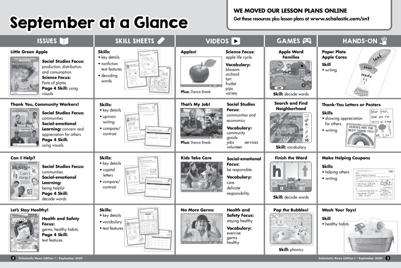 Scholastic News Calendar 